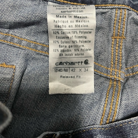 Men’s Carhartt Jeans 42x34 - Picture 6 of 7